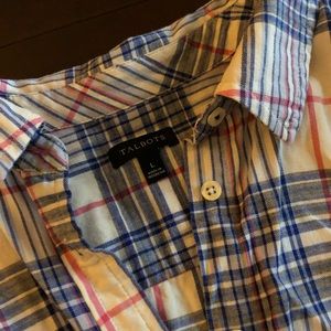 Talbots Plaid Button Down Shirt